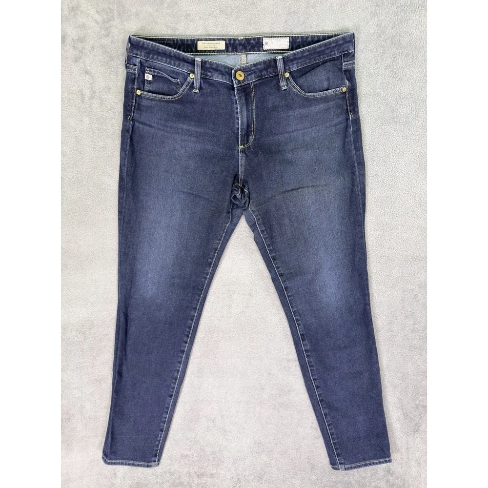 Adriano Goldschmied Legging Jeans Womens 31R Blue Super Skinny Ankle Contour 360